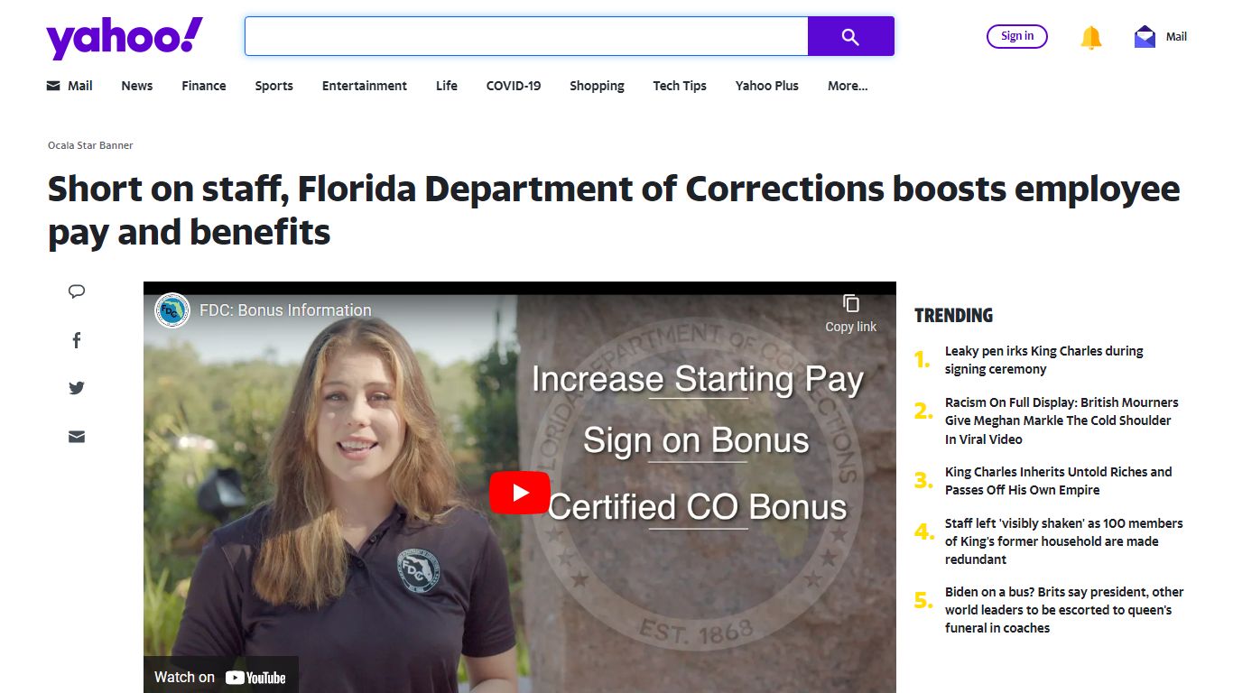 Short on staff, Florida Department of Corrections boosts employee pay ...